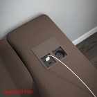 VersaHit Dual 1x230V, 2xUSB 5V, csiszolt alumínium