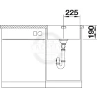 BLANCO 522961 Mosogató Andano 450-IF selyem fényű nemesacél InFino rúd nélkül
