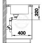 BLANCO 523000 Mosogató Andano XL 6S-IF nemesacél InFino excenterrel