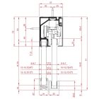 TERNO Solo Vetro felső vezetés 2720/AS - 2m