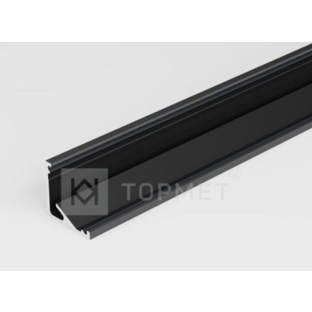 TM-profil LED Cabi12 E alu fekete 2000mm