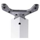 StrongLegs asztal láb TA001, 710R/80x80mm, fehér fényes