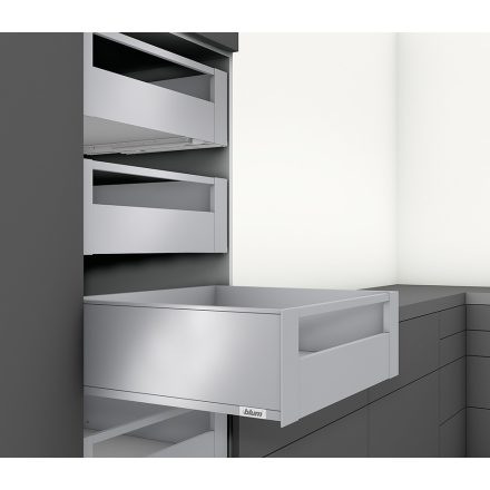 K-BLUM Legrabox C Pure 550 mm/70 kg, Tip-on, szürke OG-M, belső, reling