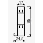 SEVROLL 04725 Eden XL vízszintes profil 1,7m ezüst