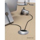 BACHMANN 930.303 LOOP ROUND kábelkivezető 80 mm, fehér RAL 9016