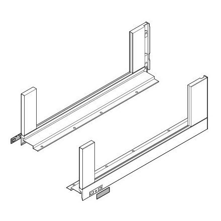 K-BLUM Legrabox C Free 550 mm/40 kg, Tip-on, szürke OG-M, expando