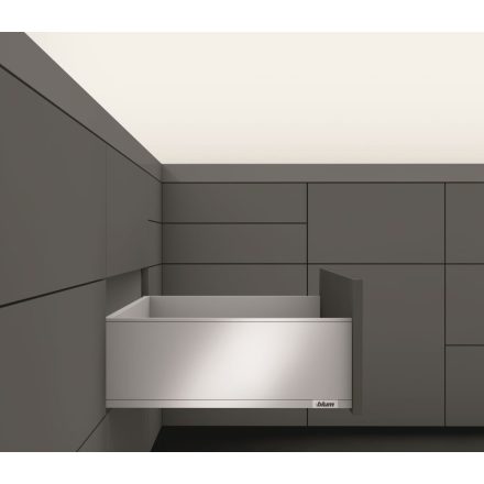 BLUM 770F6502S oldalfal Legrabox F 650mm Polar Silver