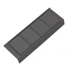 GOLLINUCCI Fürdőszoba fiók rendező kiegészítőkkel, 450mm mély fiókba, antracit