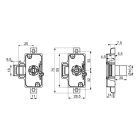 LEHMANN zár háromutas 750 25 mm jobbos-balos