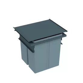   GOLLINUCCI Sorter Metal Line 571,600 mm,80 l+beépített fedél,OrionGrey (szürke)