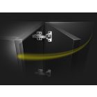 StrongHinges S3 pánt ráütődő csillapítással, klipes, talppal H0 csavarra