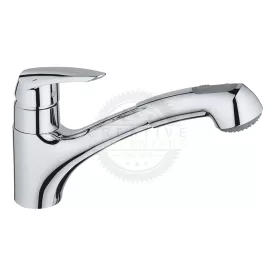   GROHE Csaptelep konyhába Eurodisc kihúzható zuhany króm 32257001