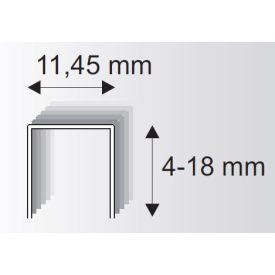 Kárpit kapcsok 530/10mm, 41600 db
