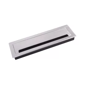   STRONG kábelkivezető csillapítással  ALU 300x90x28, csiszolt alumínium