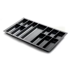   Evőeszköztartó Classico Kristall softTouch 90 (822 x 474 mm) fekete
