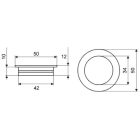 TULIP Fogantyú Kaniva 50 króm fényes