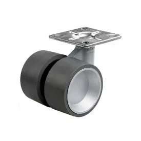  OGTM Kerék Formula 60 mm fékkel, alumínium, gumi futófelülettel, szürke