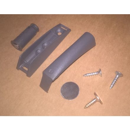 Italiana Ferramenta besüllyeszthető mágnes K-Lock 10x27mm antracit adapterrel