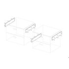 VERTIKO szekrénytartó 450x96 szürke