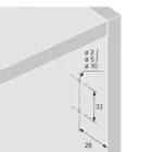 HETTICH 9239087 P2Os pántokhoz  (elektromos), sötétszürke