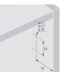 HETTICH 9239087 P2Os pántokhoz  (elektromos),fehér