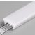 StrongLumio takaróprofil Floor LED profilhoz rápattintós tejfehér 3m