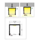 StrongLumio LED profil Smart16 alu fehér 1000mm