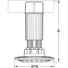 637.76.354 állítható láb  ma. 125 mm