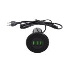 StrongPower USB töltő, 3x töltő kimenet fekete