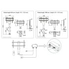 Televíziós emelés elektromos, 1000 típusú, 860 - 1860 mm, fekete