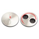 BACHMANN 931.252 Twist, 2 x elektronikus dugaszoló aljzat fehér matt