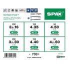 SPAX bőrönd L-BOXX mini s TXS csavary 6 rozměrů + 3 bity