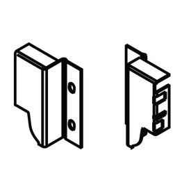   BLUM Z30M000S.04 hátlap tartó "M" fehér J+L Dalno