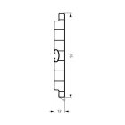 ALAP S100/02L 100mm fehér fényes 4m