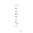 Aljzat S150/02L 150mm Fehér fényes 4m