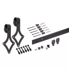 K-StrongLine Barnio készlet 2m Square csillapítás nélkül, 30-40mm fekete matt