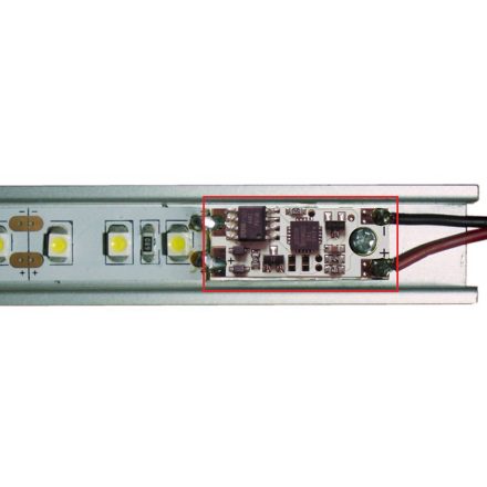 StrongLumio LED kapcsoló/dimmelő profilba 12/24V LED kijelző nélkül