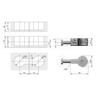 K-IF Quick 30mm munkalap összekötő csavar 52mm + műanyag ellendarab