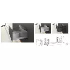 HETTICH 9257190 AvanTech You tartókészlet egyéni anyagokhoz 187/500 antracit