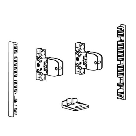 HETTICH 9257611 AvanTech You front  fejléc belső fiók oldala+fejléc 101 ezüst