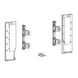   HETTICH 9257651 AvanTech You front  fejléc belső fiók oldala+üveg  187 ezüst