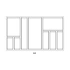 Evőeszköztartó SKY 500/90 (822 x 474 mm) antracit