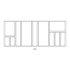 Evőeszköztartó SKY 500/120 (1122 x 474 mm) antracit