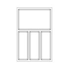 Evőeszköztartó SKY 500/40 (322 x 474 mm) fehér