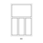 Evőeszköztartó SKY 500/45 (372 x 474 mm) fehér