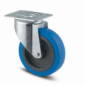   TENTE forgó kerék 3470 kék lágyított futófelület,átmérő 100 mm,fék nélkül, kék