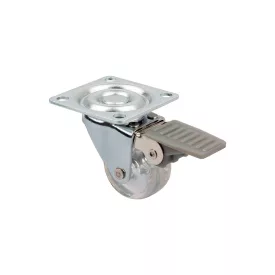  StrongCastors Kerék TOP-E, átm. 35 mm, átlátszó, fékkel