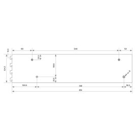 VERTIKO szekrénytartó sötétbarna 500