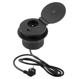   StrongPower Fedeles el. aljzat, francia típus  1x 230V, 1x USB A/C