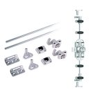 K-StrongLocks Háromutas zár cserélhető betéthez, 1000 mm-es zárrudakkal,jobbas